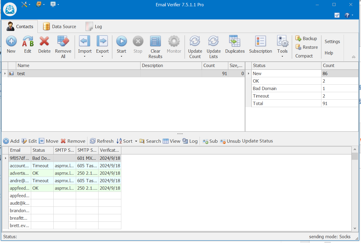 Email Verifier 7.5.1.1 批量邮箱地址验证工具 2024最新版本